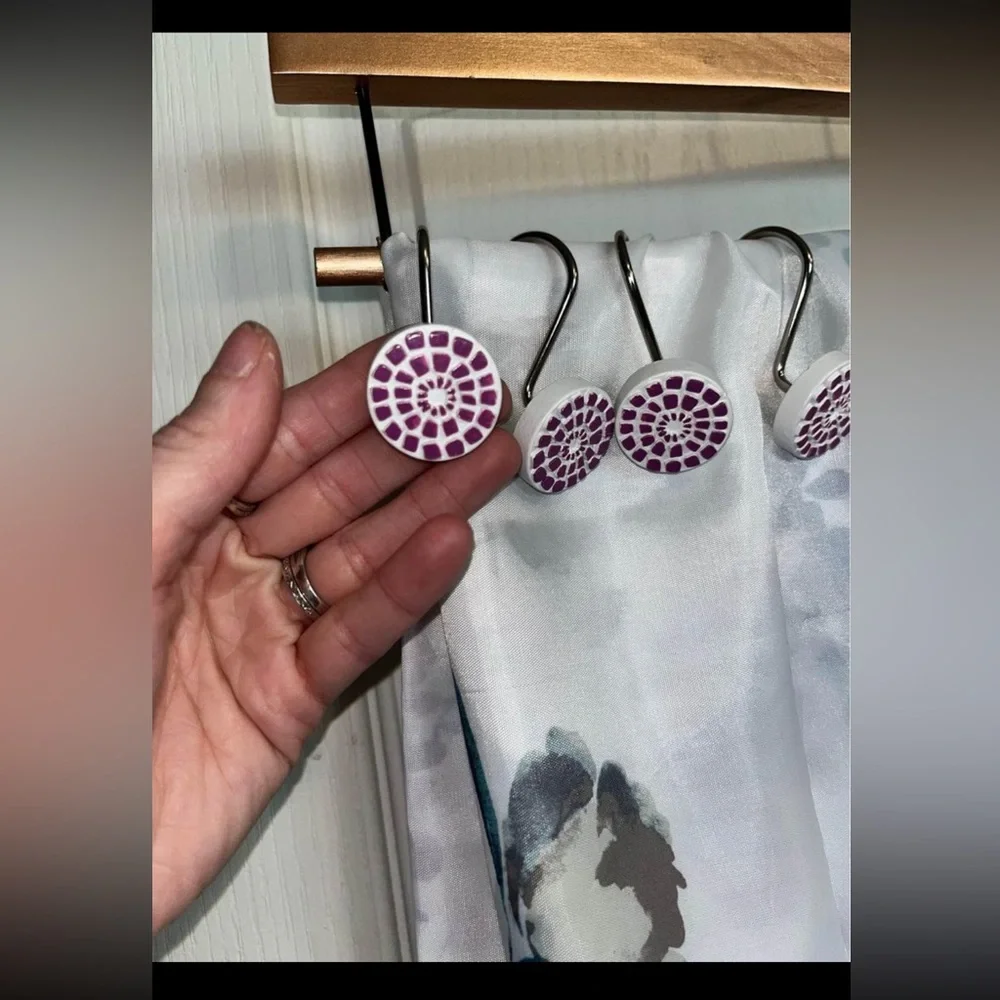 Shower Curtain With Hooks
